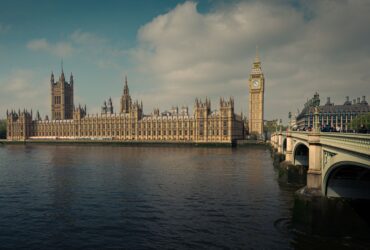The Houses of Parliament and Big Ben beside the River Thames in London
